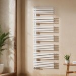 Emke - sche - serviette eau chaude, sche - serviettes tube rond, 1660x600mm blanc
