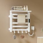 Sèche - serviette électrique, 500x500x250mm, porte - serviettes chauffant électrique avec support de ... Sèche - serviette électrique, 500x500x250mm, porte - serviettes chauffant électrique avec support de ...