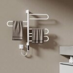 Emke s�che - serviette �lectrique, 780x430x90mm, porte - serviettes chauffant �lectrique rotatif 180�, ...