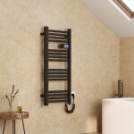 Emke - sche - serviette lectrique aluminium commande tactile temprature rglable - 960 x 400 mm noir ...