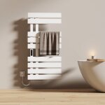 Emke sche - serviette lectrique avec lment chauffant thermostat temprature rglable minuterie lcd ...