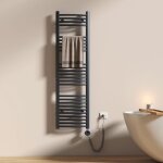 Emke - sche - serviettes lectrique, porte - serviettes chauffant lectrique, 500w, anthracite 140x50cm ...