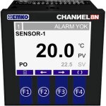 Emko - channel8 - n 2 points de r�glage r�gulateur de temp�rature pt100 - 50 � + 400 �c relais 5 a s609162 ...