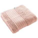 Emma - serviette de toilette 50x90cm en coton bio coloris rose poudré Emma - serviette de toilette 50x90cm en coton bio coloris rose poudré