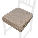 Emmevi mv s. p. a. - coussin de chaise rep�r� coton amovible doux lavable avec bande �lastique - marron ...