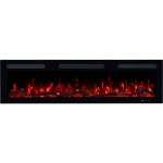 Emotion flame monarch 107 - 900 / 1800 w - chemine lectrique - feu premium - murale et encastrable ...