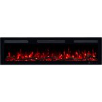 Emotion flame monarch 152 - 900 / 1800 w - chemin�e �lectrique - feu premium - murale et encastrable ...