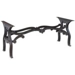 Empitement pour table en fonte l180xpr74xh75 cm