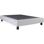 Altobuy - empire - sommier tapissier 160x200 gris pieds bois massif