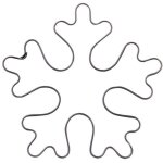 Emporte - pice flocon de neige en acier 6 cm