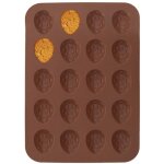 Emporte - pice en silicone marron avec noix sillinie