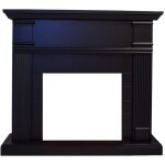 Encadrement de chemine noir profond cm 102, 2x114x28, 2 sined cornice camino caldera nero 60