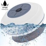 Enceinte douche tanche bluetooth, led, radio fm, lecteur tf, ventouse, mains libres