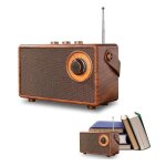 Enceinte portables bluetooth rtro mit radio fm vintage, haut - parleur sans fil vintage mit bois poste ...
