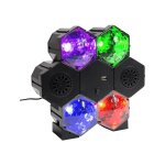 Paris prix - enceinte sans fil & projecteur 'disco' 25cm noir