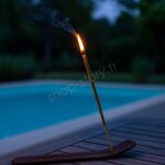 Encens g�ant citronnelle lot de 30 b�tons 40cm ? r�pulsif anti - moustiques ext�rieur ? combustion 2 ...