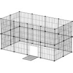 Enclos ext�rieur parc pour lapins diy parc pour lapins parc pour chiots 12pcs 35x35cm - swanew