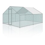 Swanew - enclos poulailler acier galvanisé avec parc grillagé avec serrure espace couvert poulailler ... Swanew - enclos poulailler acier galvanisé avec parc grillagé avec serrure espace couvert poulailler ...