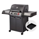 Enders - barbecue monroe black pro 3 k turbo - 3 br�leurs dont 1 turbo zone - 1 br�leur lat�ral - simple ...