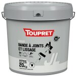 Enduit bande  joint et lissage pate 20 kg - toupret sa
