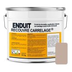 Enduit carrelage effet bton, salle de bain, cuisine, recouvre les joints, lisse et dcore, sans sous ...