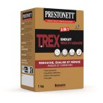 Prestonett - enduit extrieur fibr multi - usage 3 en 1 t - rex en poudre - bote de 1 kg