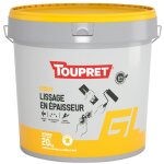 Enduit de lissage en paisseur pate 20 kg - toupret sa