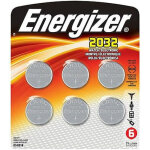 Energizer cr2032 lot de 6 piles au lithium 3 v