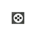 Enjoliveur blanc central pour mcanisme prise tv / r / sat / sat (067393) srie celiane