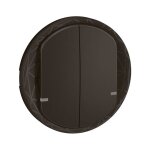 Enjoliveur interrupteur double cliane with netatmo noir legrand cn1415