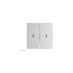 Enjoliveur kallysta touche double  voyant finition: blanc