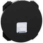 Enjoliveur prise rj45 noire odace (s949470)