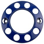 Enjoliveur de roue - 22, 5  - 10 trous - couleur bleue - universel pour camions