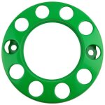 Enjoliveur de roue - 22, 5  - couleur verte - 10 trous - universel pour camions