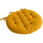 Galette de chaise ronde panama