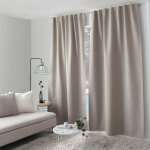 Rideau total occultant 140x240 pattes cachées beige Rideau total occultant 140x240 pattes cachées beige