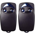 Enowelir 2 t�l�commandes garage 433, 92 mhz 2 boutons compatible nice remote trimec flo2r - s