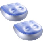 Enowelir 2pcs si�ge d'appoint gonflable, coussin de dossier de si�ge d'appoint pour spas avec 4 ventouses ...