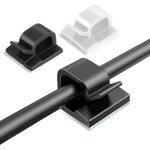 50pcs clips c�bles clips c�ble adh�sif clips rangement c�ble attache cable adhesif rangement accroche ...