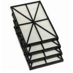 Enowelir �tre applicable lot de 4 panneaux filtres pour robot tiger shark - rcx70101pak2 - noir accessoire ...