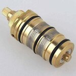 Enowelir cartouche thermostatique et poignée en laiton pour le bain douche pour mitigeur mélangeur barre ... Enowelir cartouche thermostatique et poignée en laiton pour le bain douche pour mitigeur mélangeur barre ...