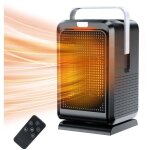 Enowelir chauffage de bureau 1000w avec t�te oscillante 90� minuterie 2 / 4 / 6 / 8h chauffage c�ramique ...