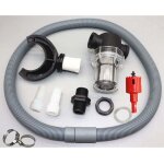 Enowelir collecteur d'eau de pluie 110 mm avec filtre et tuyau flexible pour descente de goutti�re raccord ...