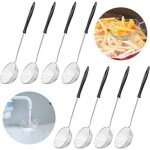 Enowelir passoire � fondue chinoise 8 pi�ces en inox avec longue poign�e pour soupe et th� au lait perl� ...