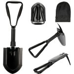 Enowelir pelle multifonctionnelle pliable de 58 cm, sac de transport avec ceinture en acier au carbone ... Enowelir pelle multifonctionnelle pliable de 58 cm, sac de transport avec ceinture en acier au carbone ...