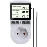 Enowelir prise thermostat, regulateur temp�rature num�rique, prise programmable digitale avec sonde, ...