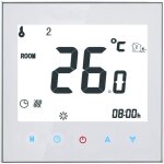 Thermostat d'ambiance lectrique pour chauffage au sol 16 a 95 - 240 v hebdomadaire avec cran tactile ...