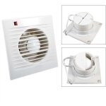 Enowelir ventilateur extracteur d'air 100 mm avec clapet anti - retour 7 w faible bruit 26 db(a) vmc