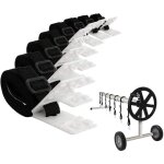Enrouleur pour b�che de piscine avec kit de fixation 8 sangles