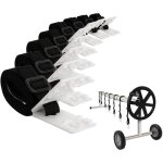 Enrouleur bache piscine - kit de fixation pour bche solaire de piscine - 8 sangles de fixation pour ...